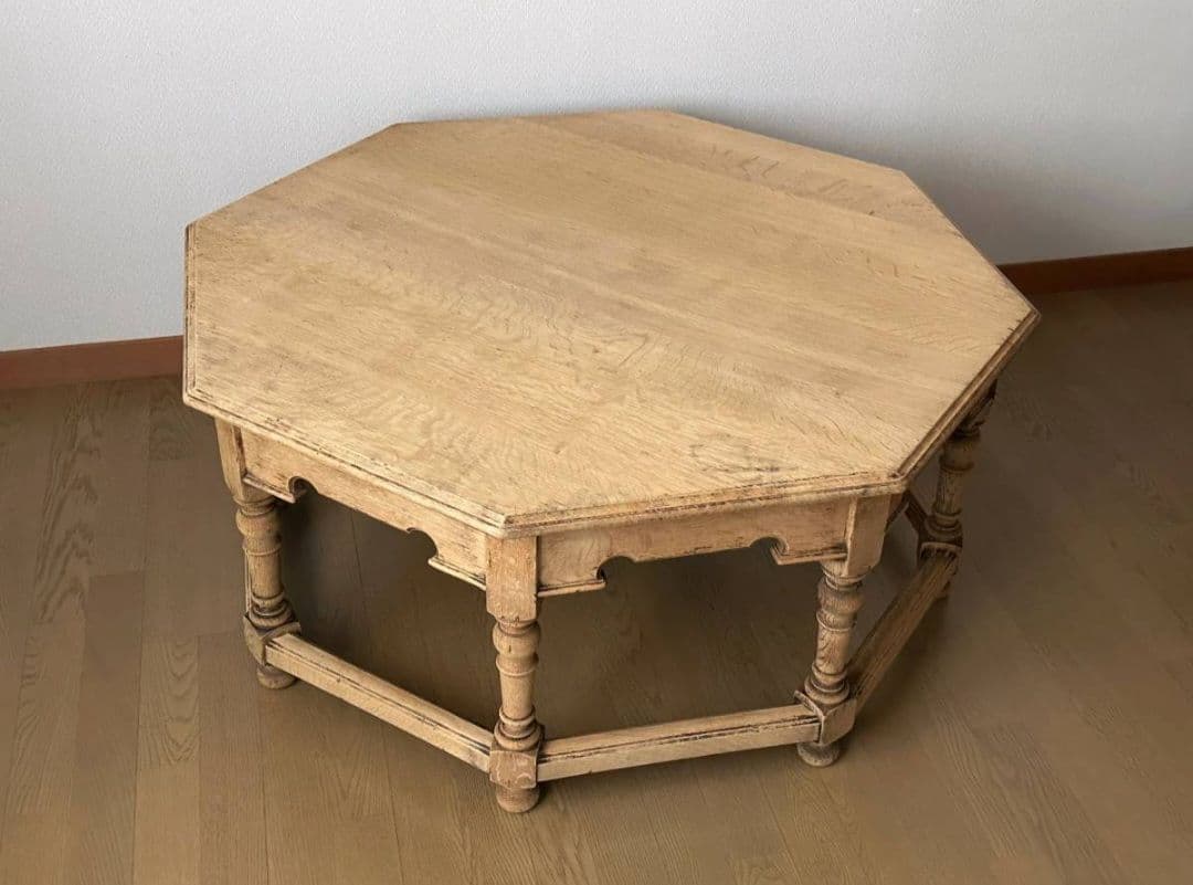 剥離フランスアンティーク家具 ローテーブル