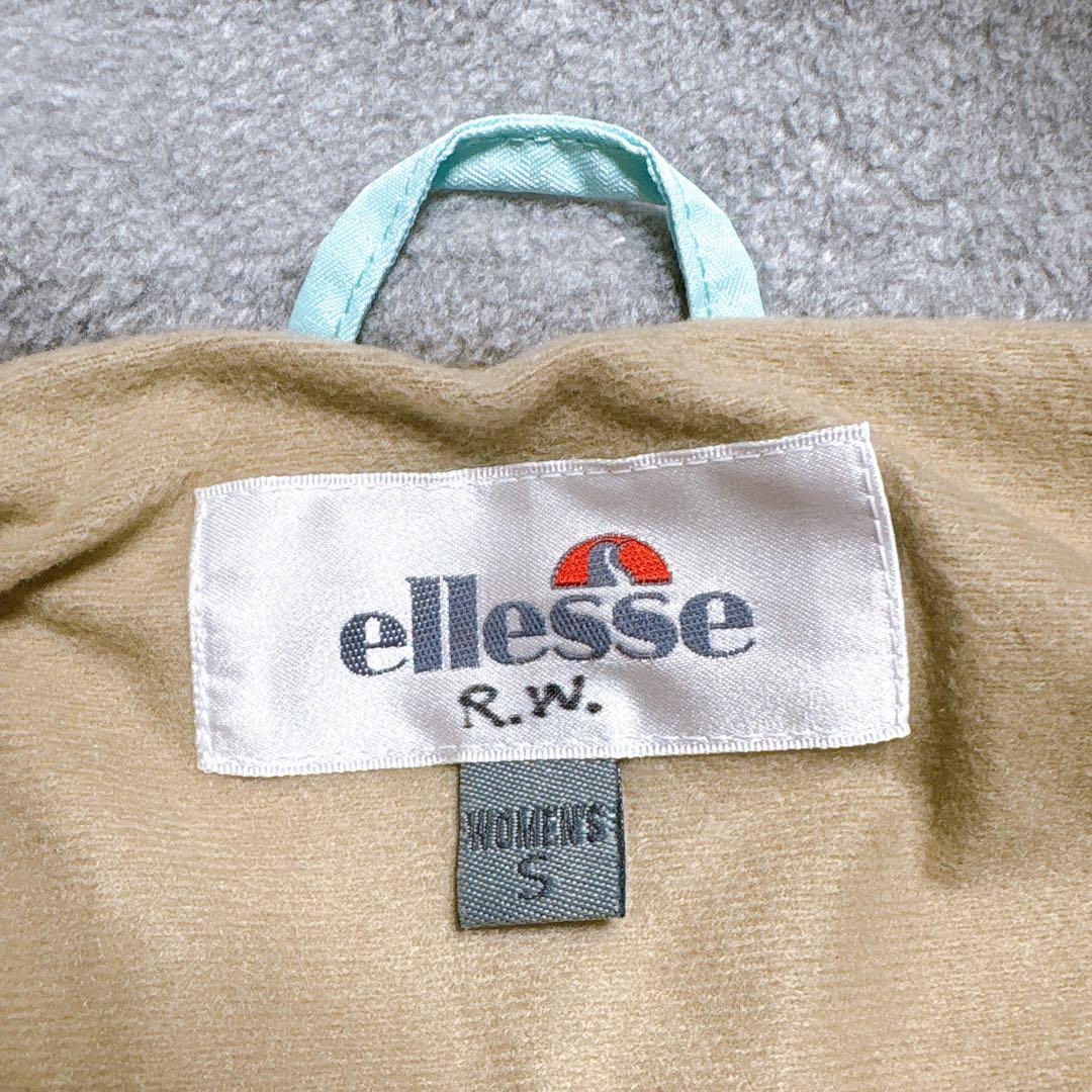 美品 ellesse スキーウェア 上下セット S ミントグリーン ブラウン