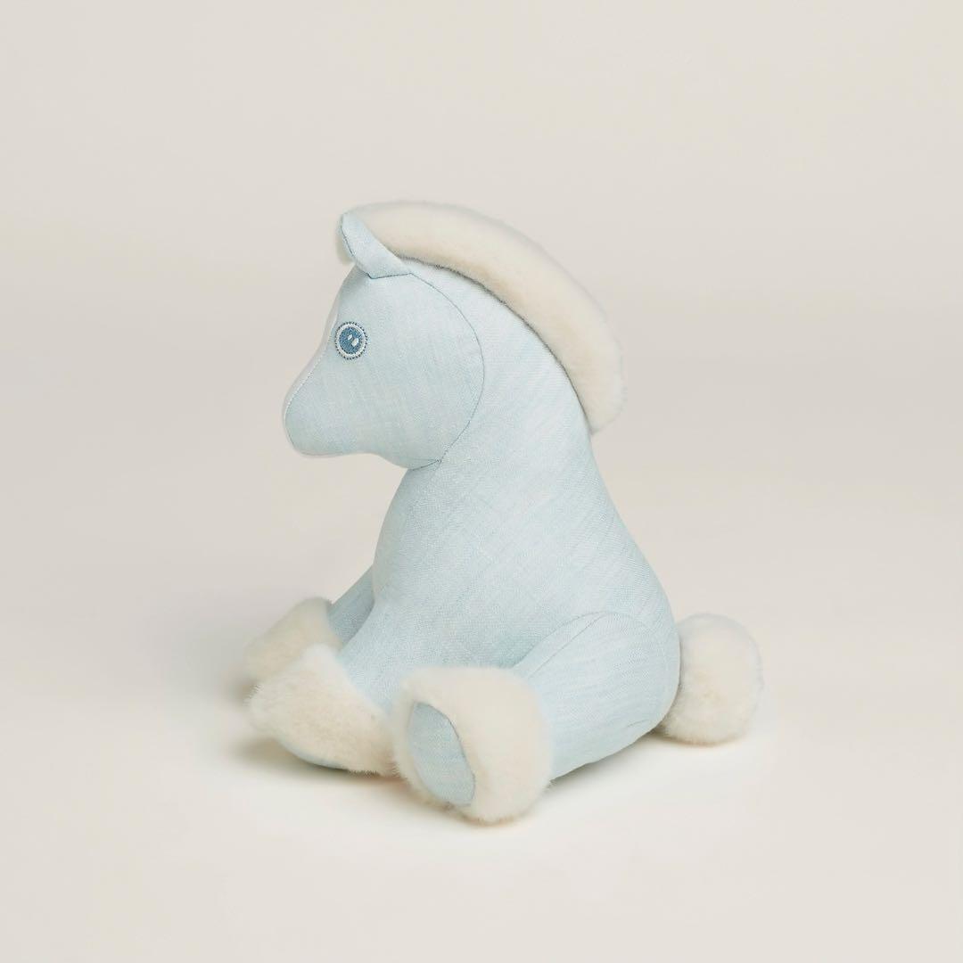 新品未使用 HERMES エルメス　ぬいぐるみ　ベビーエルミー　ブルーグラシエ