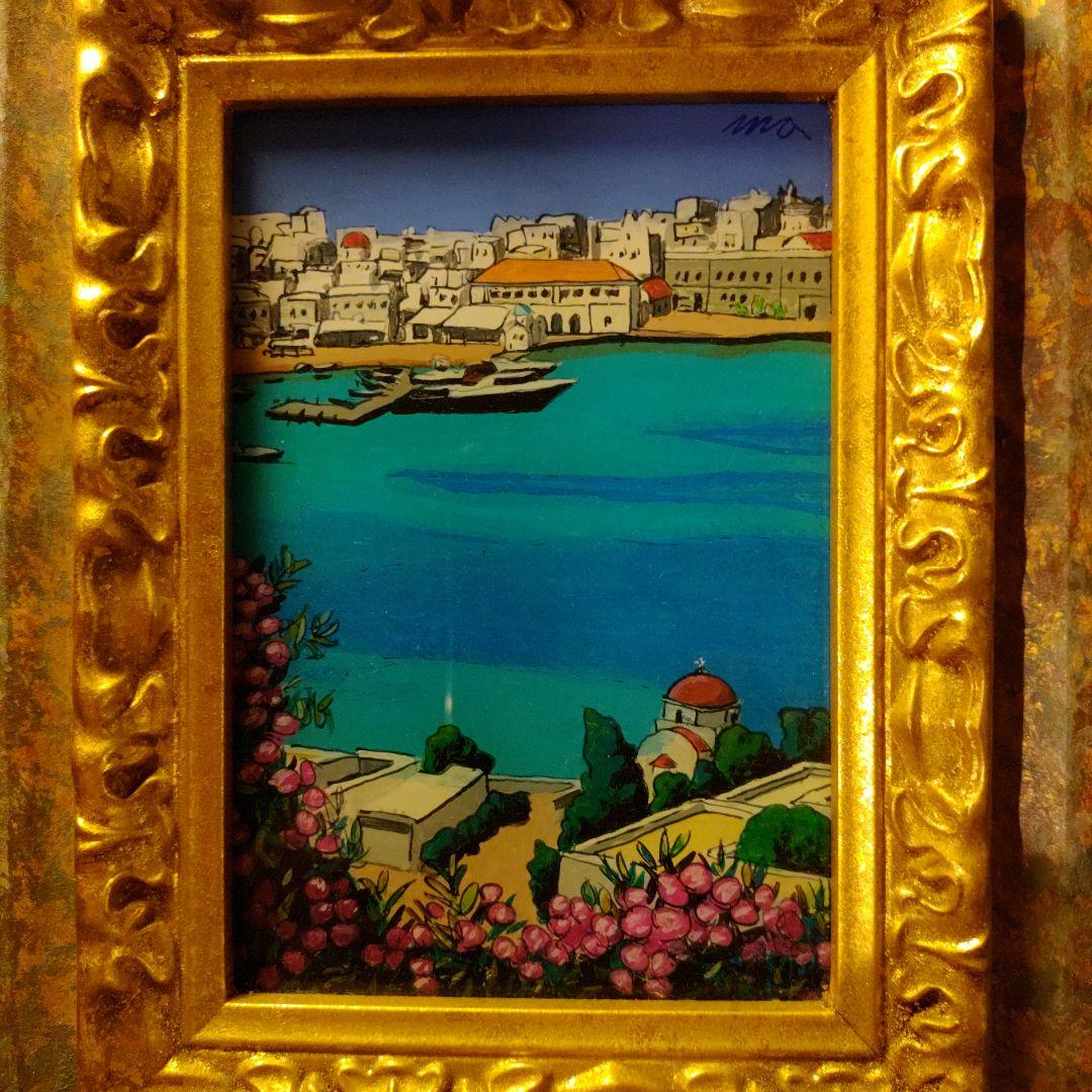 花咲く入江　ミコノス島