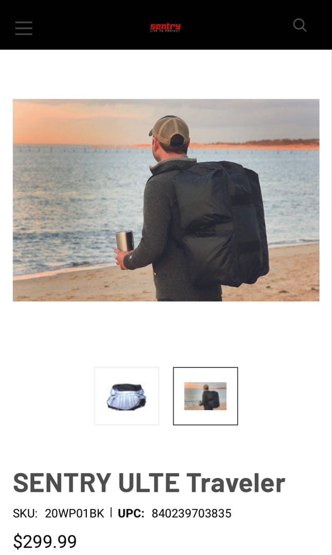 旅行かばん・小分けバッグ SENTRY ULTE Traveler