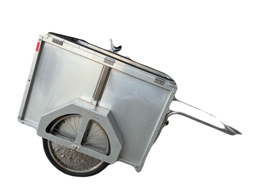 国産リヤカー　自転車牽引