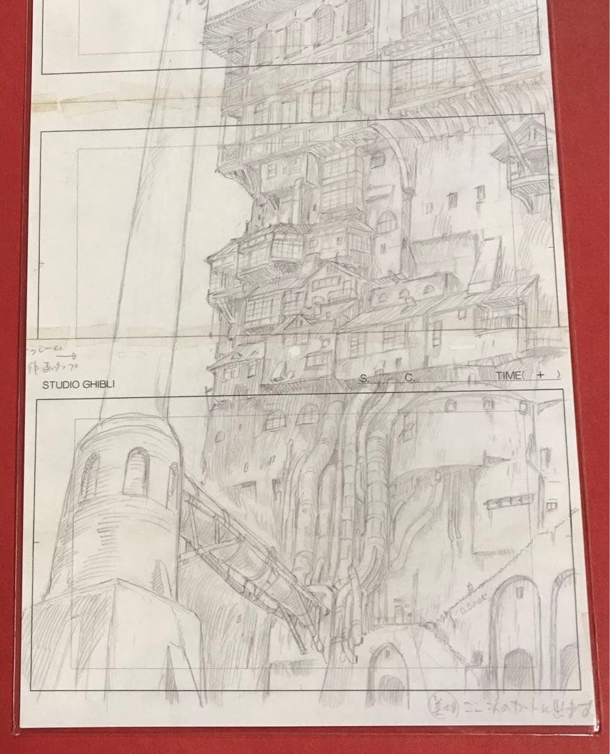 スタジオジブリ　レイアウト展　千と千尋の神隠し　油屋　ポストカード