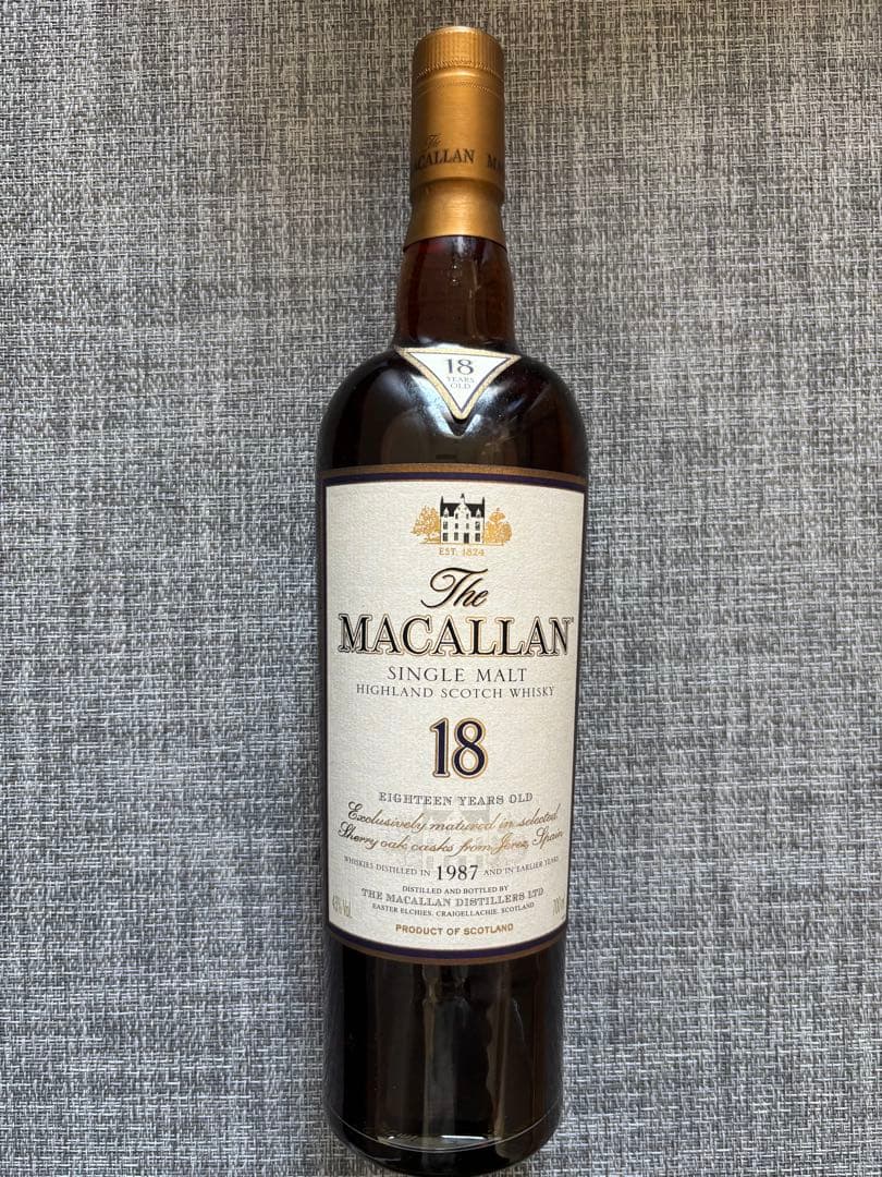 The Macallan 18年 シングルモルトウイスキー 1987年