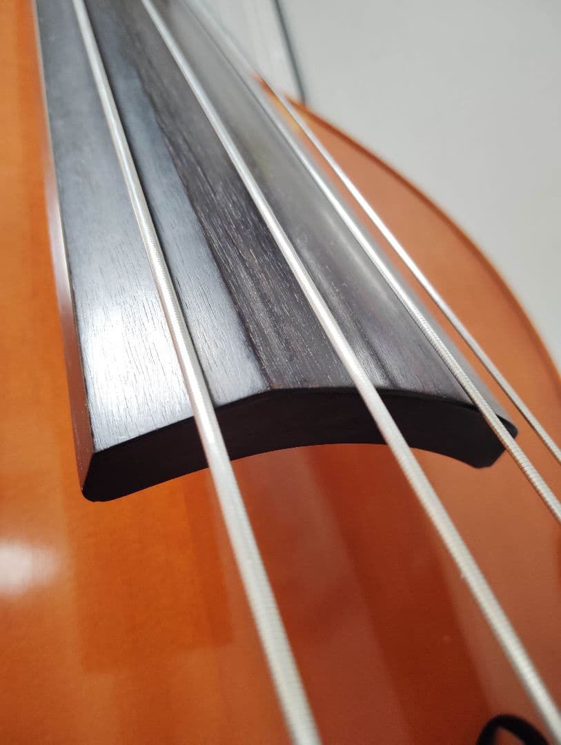 コントラバス ウッドベース スズキ ケース付 表単板 エヴァピラッツィ弦