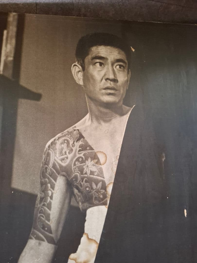 高倉健　パネル　木製パネル　日本侠客伝　東映マーク　コレクション　　84cm