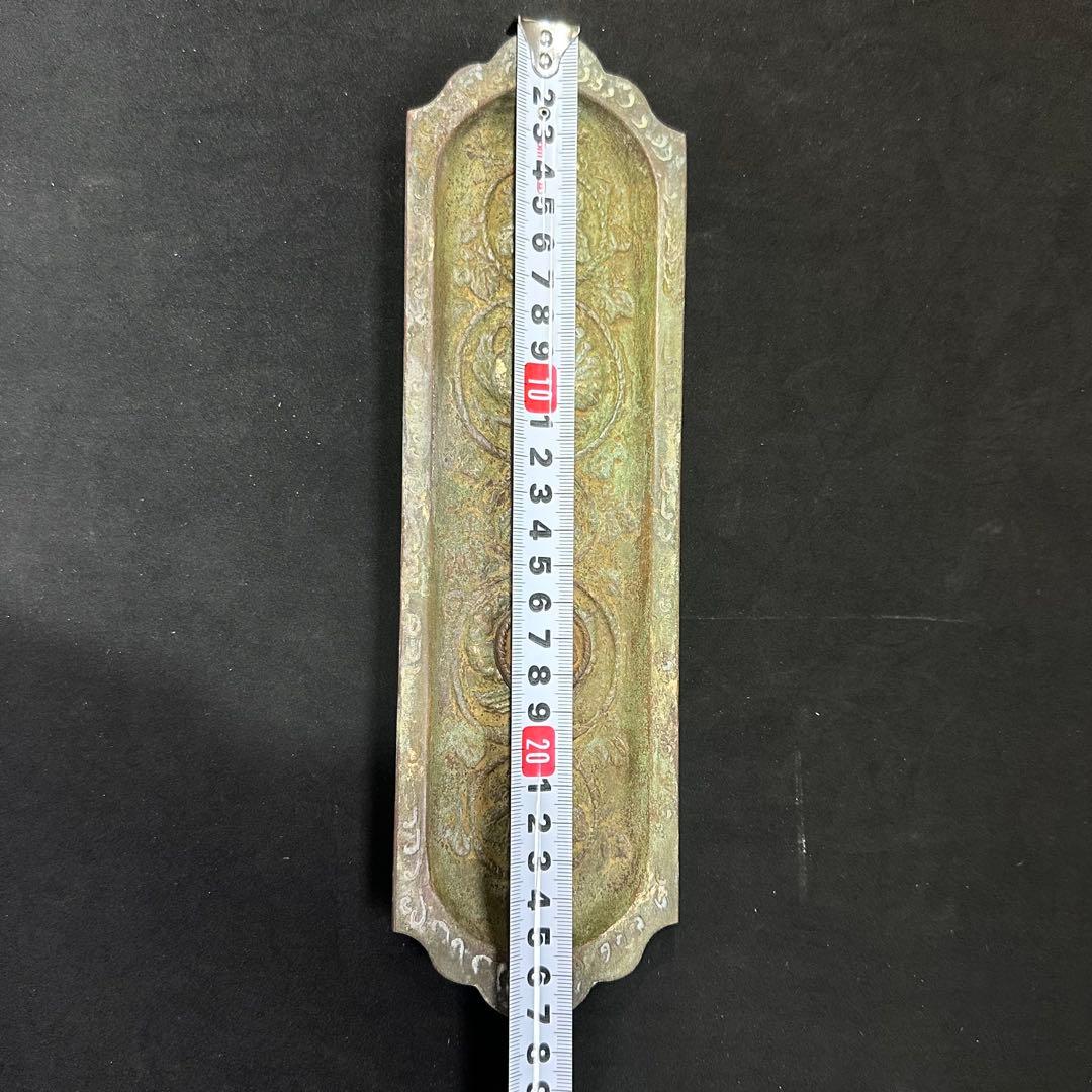 希少☆戦前アンティーク　青銅ペーパーナイフ　筆置き　未使用品　昭和7年