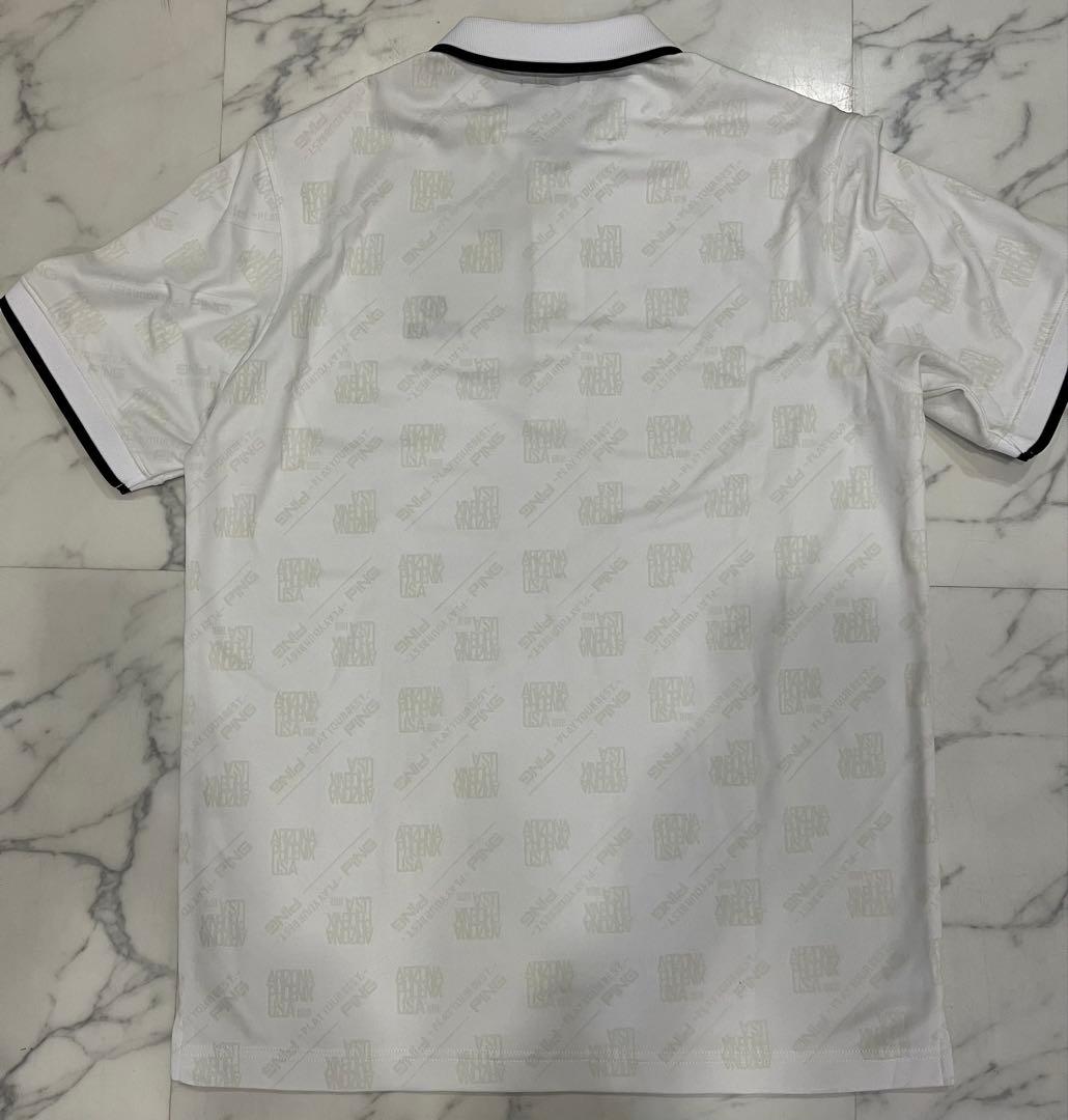 PING APPAREL ゴルフ メンズ バイアスロゴジャカード半袖ポロシャツ