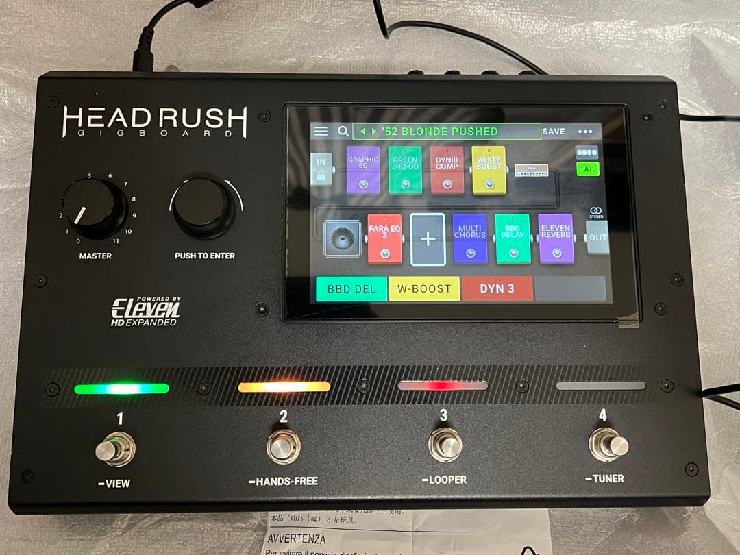 即配送　HEADRUSH GIGBOARD 箱電源ケーブル付き