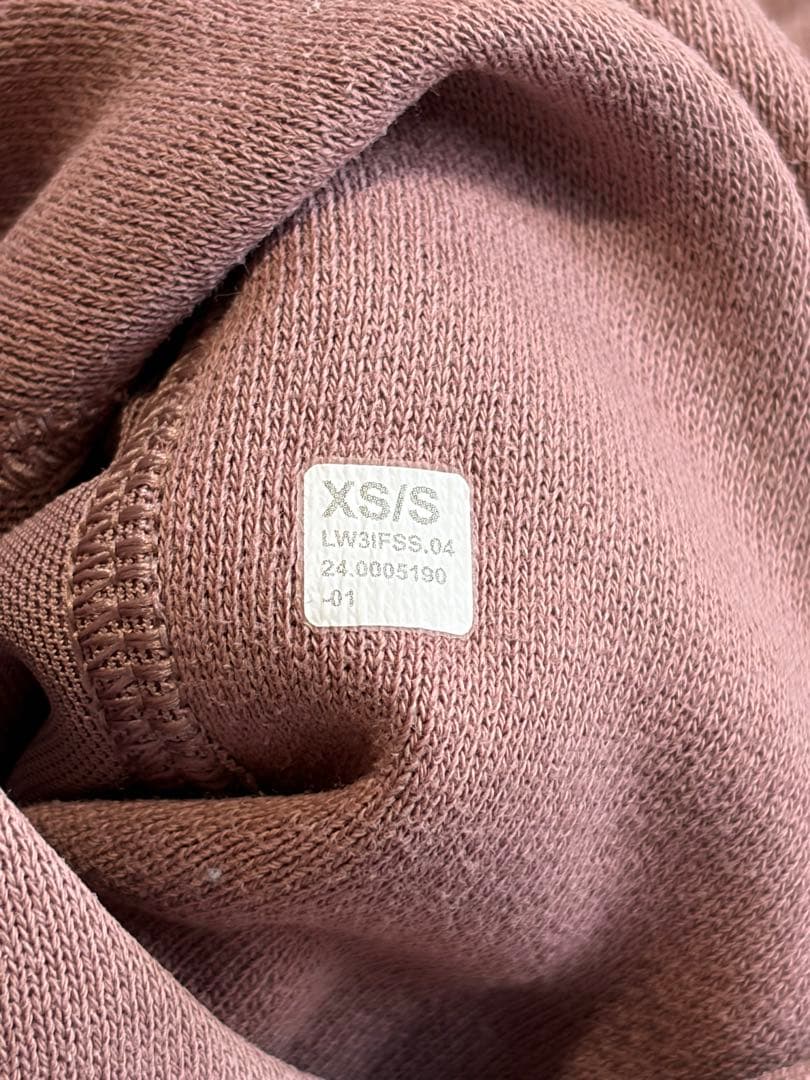 【レア】ルルレモン Scuba 　オーバーサイズ ハーフジップフーディ　ピンク金