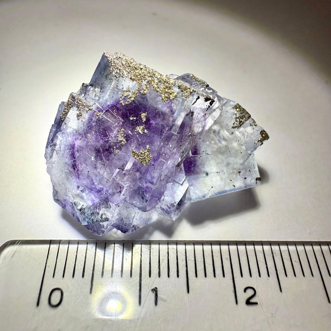 449 中国　ヤオガンシャン産　フローライト&パイライト