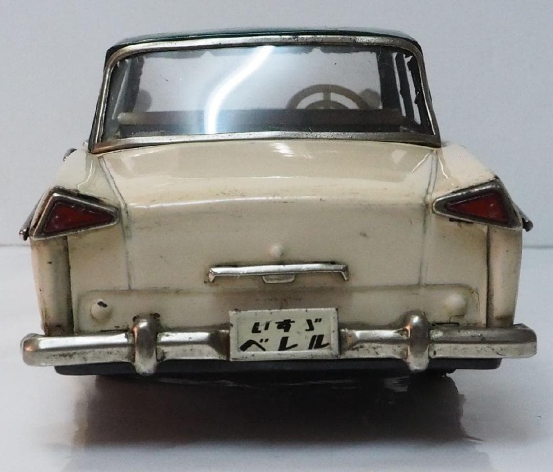 うおち　　当時物【イスズベレル緑/白】ブリキ製フリクションミニカー【箱無】