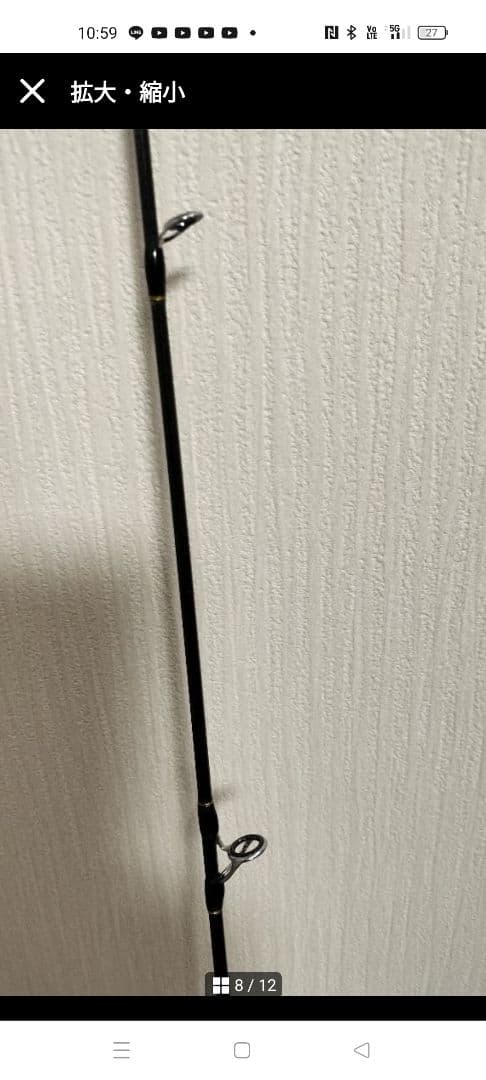 新品未使用ルアー竿スピニングリール用1.8m