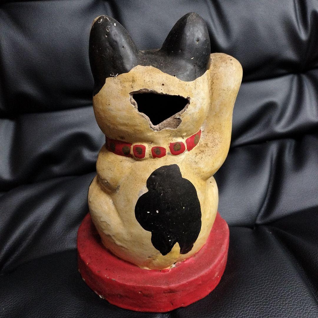 アンティーク 招き猫 陶器 レトロ 縁起物 まねき猫 骨董