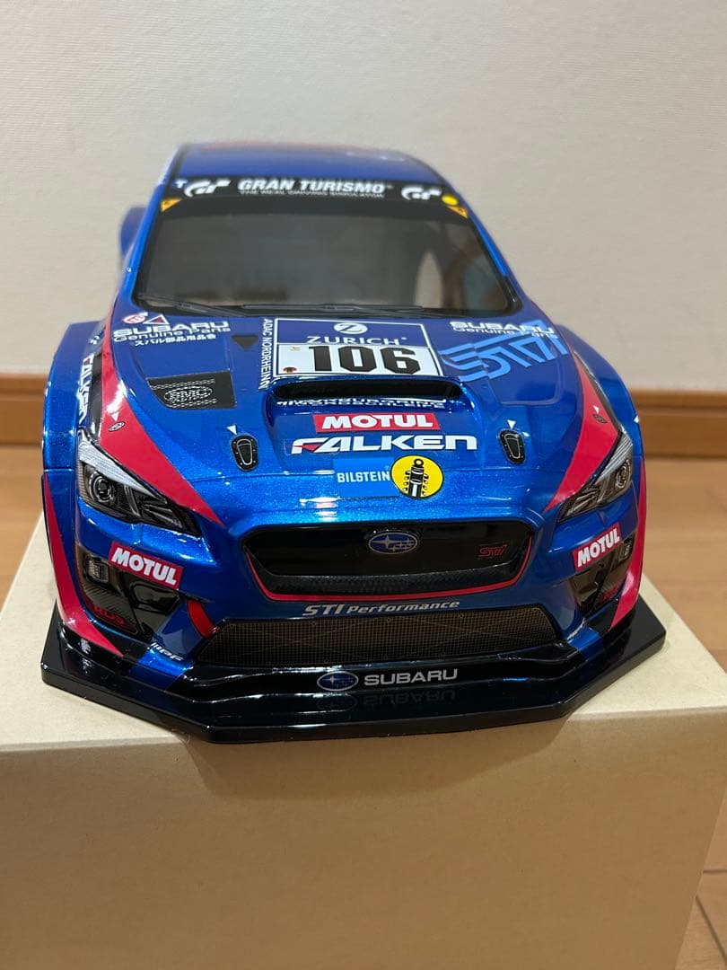 タミヤ SUBARU WRX STI ラジコンボディ メタリックブルー　未使用