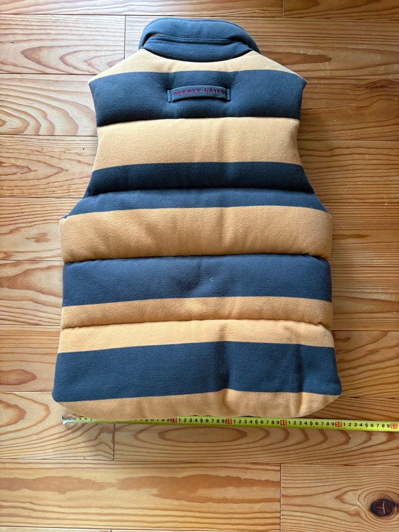 PEARLY GATES ストライプ ダウンベスト　パーリーゲイツ