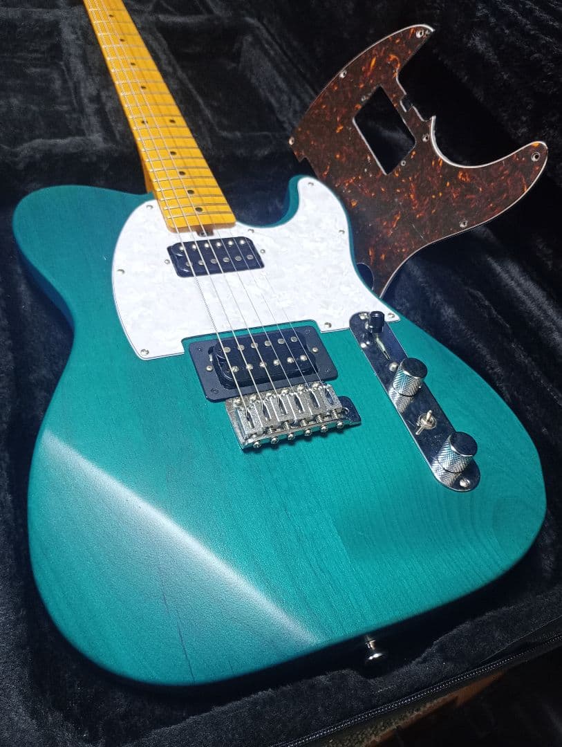 h*5様 テレキャスター 2ハム ピックガード2枚 フルラッカー塗装セミハードケ