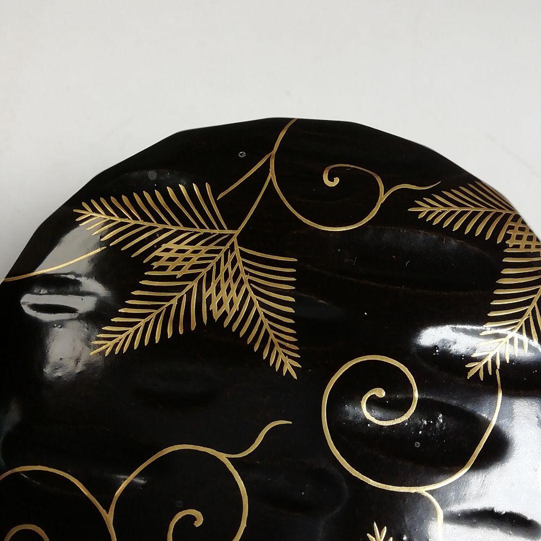 Ｗ７７　棗　『松唐草』『一閑折焼　大棗』『道場宗廣 造』　共箱　茶道具