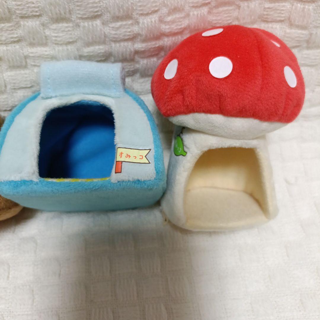 すみっコぐらし　手のりぬいぐるみ22体とお家.テント　合計16点セット