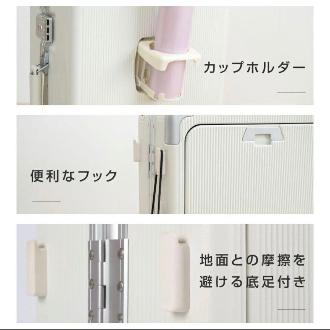 値下げ‼️16日まで‼️ELLE スーツケースホワイトTSAロック　USBポート