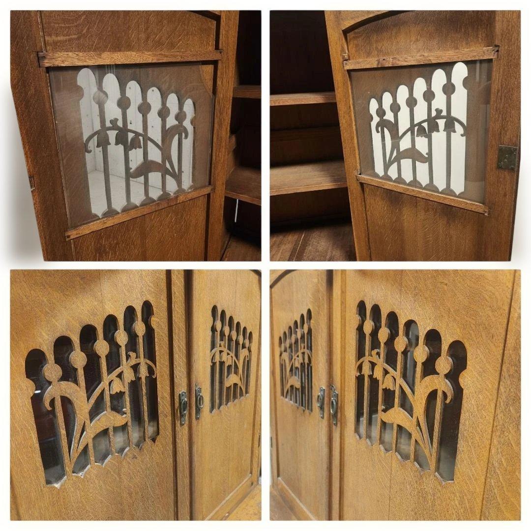 アンティーク 木製 レトロモダン ノスタルジック 飾り棚 和洋折衷 昭和レトロ