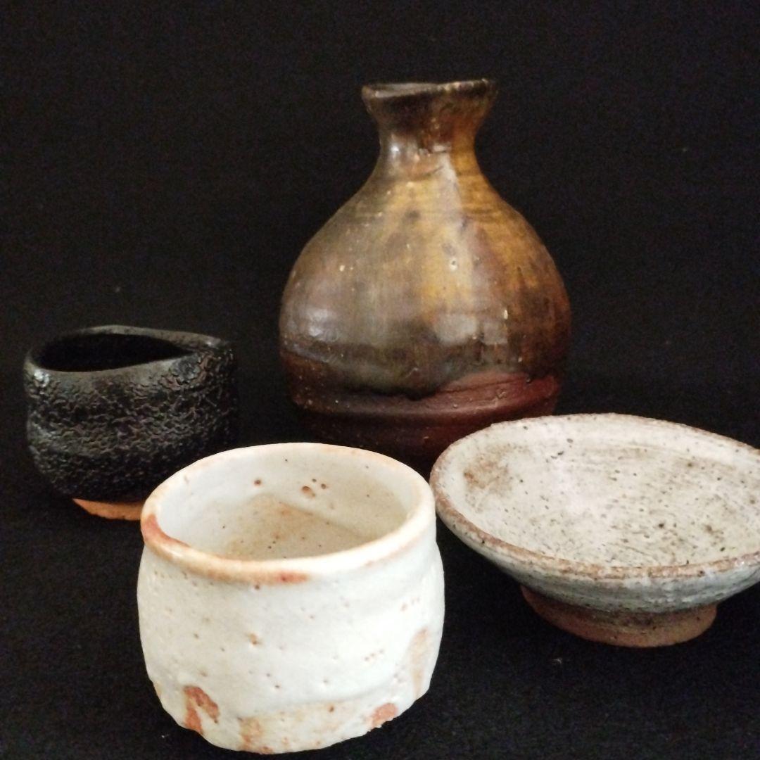 人間国宝　加藤孝造　志野ぐい呑共箱付き！