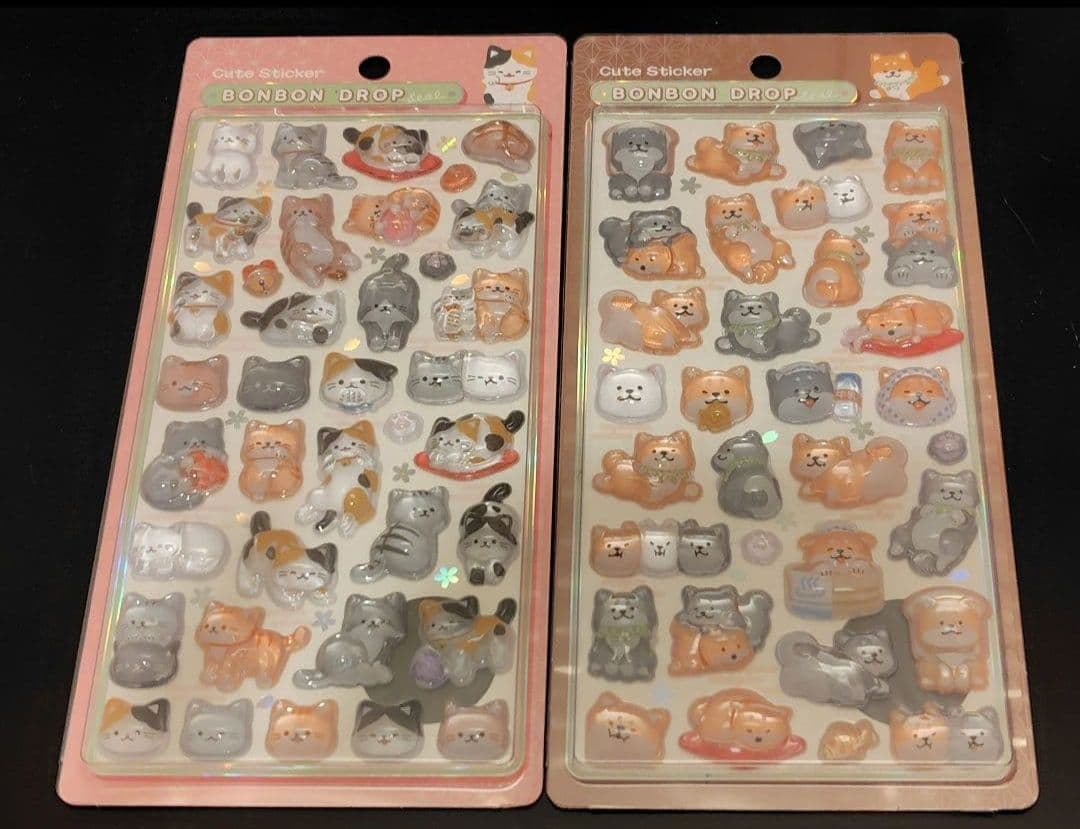 【新柄】ボンボンドロップシール ボンドロ 柴犬 猫 国内正規品 クーリア 和柄