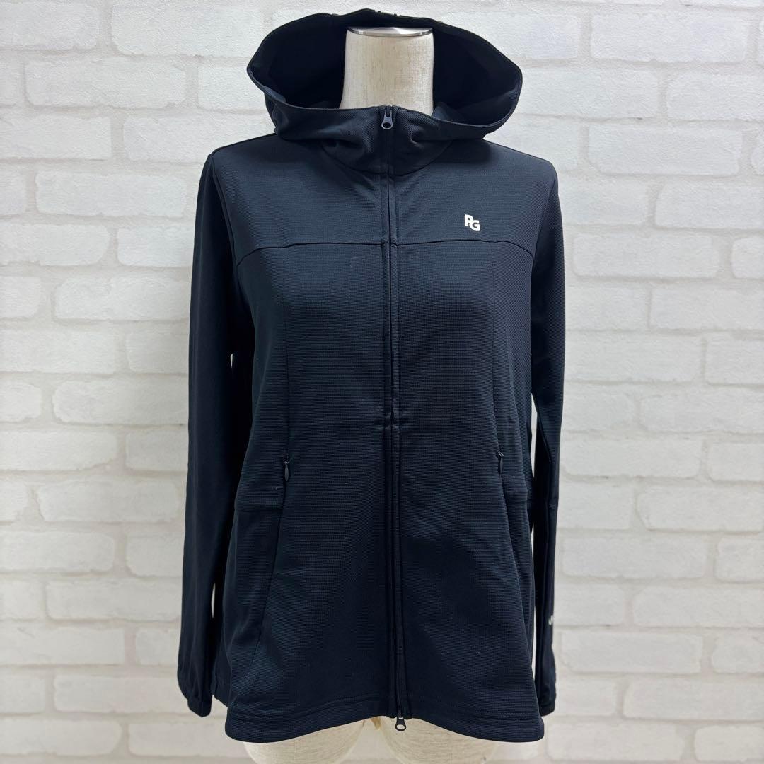 ★美品★ PEARLY GATES フード付き ジャケットブラック UVカット