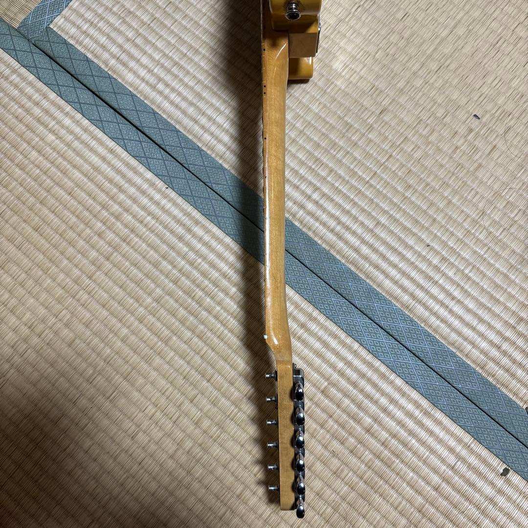 ミニテレキャスター エレキギター イエロー メーカー不明 21フレット