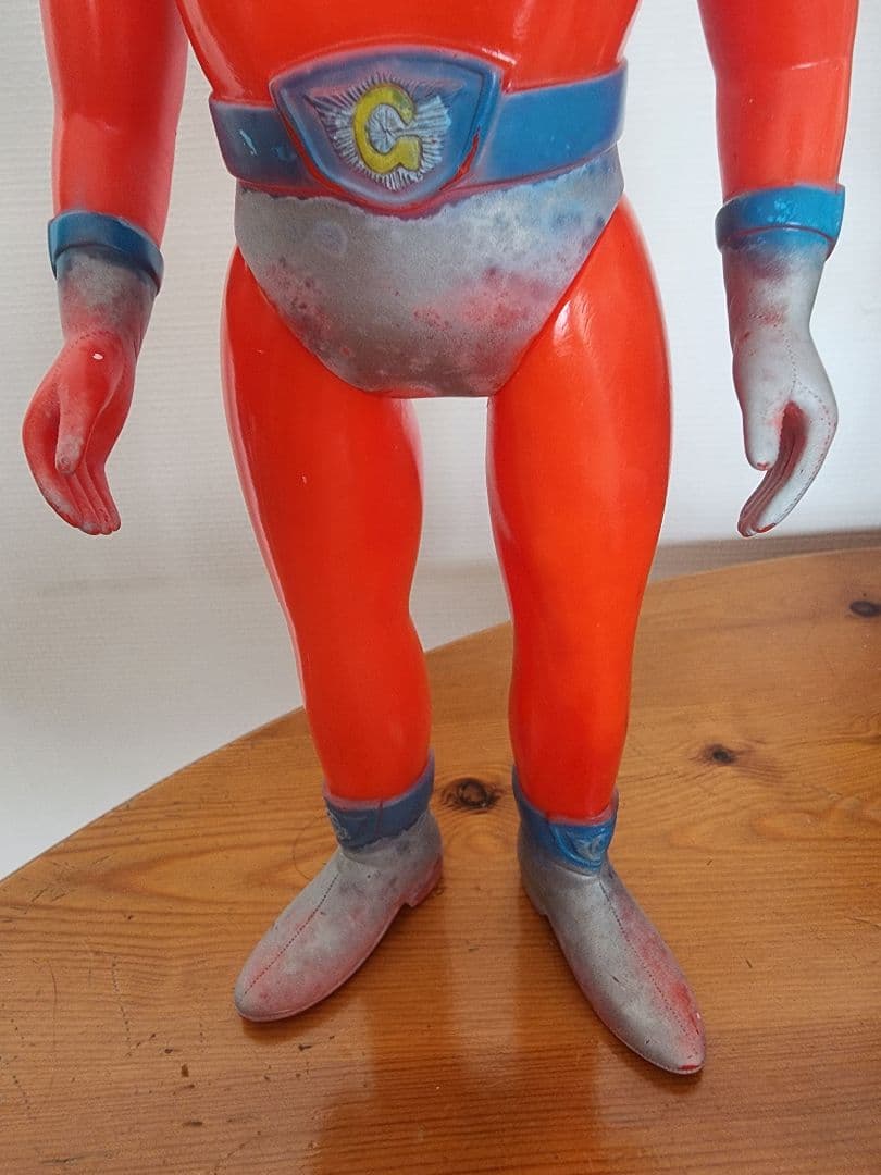 ゴッドマン　ソフビ　ブルマァク　　面取れ　３２センチ　貴重　当時物