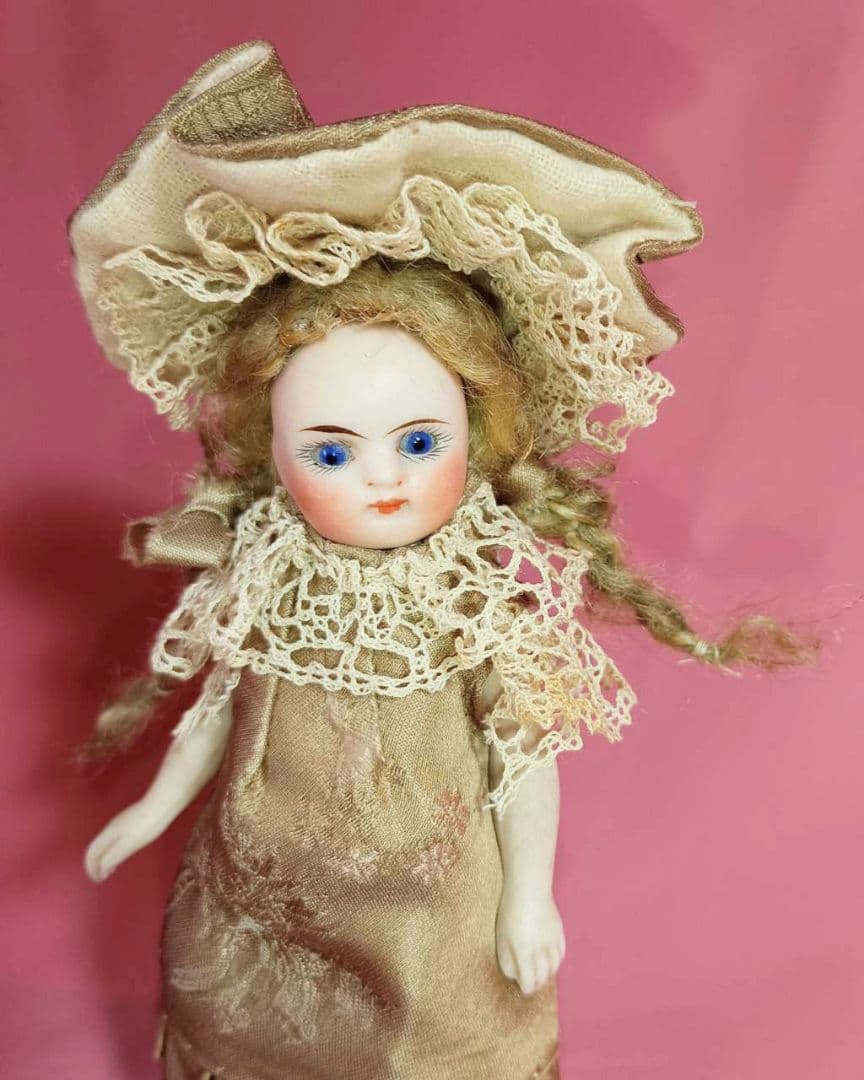 アンティークビスクドール　フレンチミニョネット