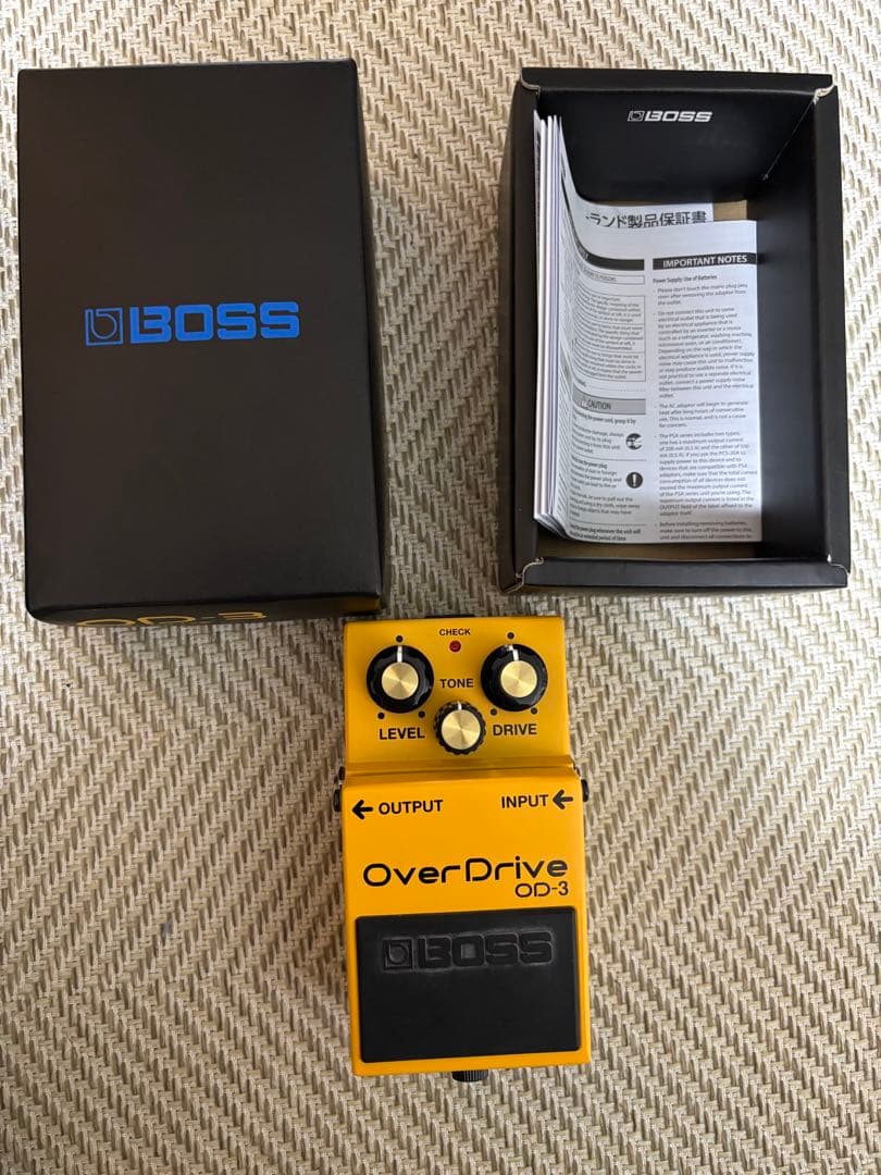 BOSS OD-3 OverDrive 箱・説明書付き　ギターエフェクター