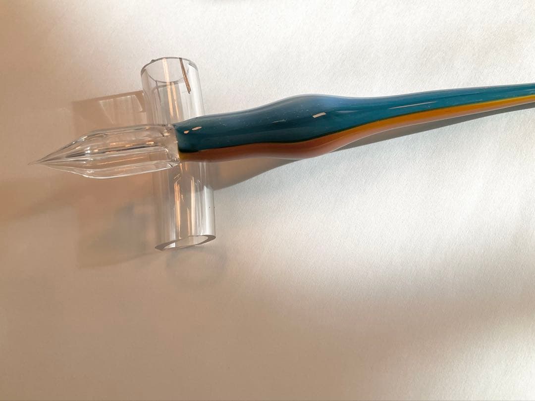 ガラス工房 aun　ガラスペン　カワセミ