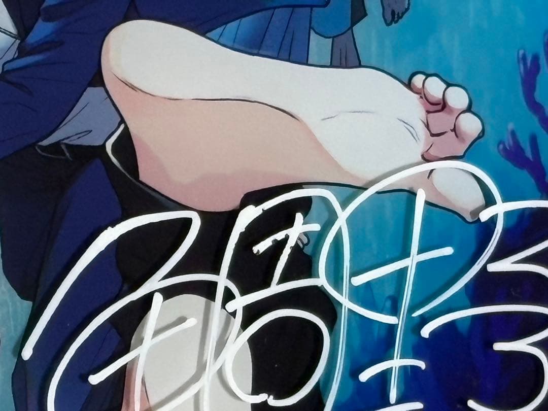 マンガ展　アクリルプレート　鯛野ニッケ　直筆サイン