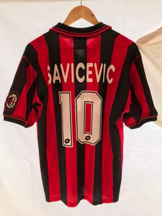 正規品 lotto ACミラン「10」サビチェビッチLユニフォームパンツ上下2点