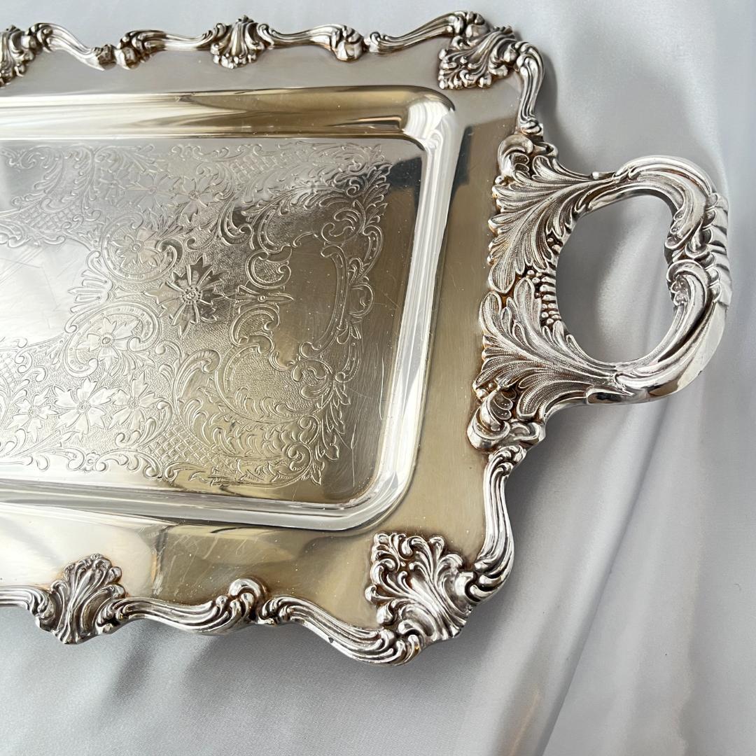 【ギャラリートレー】 ロングタイプ 56cm ハンドル/飾りフット 大型