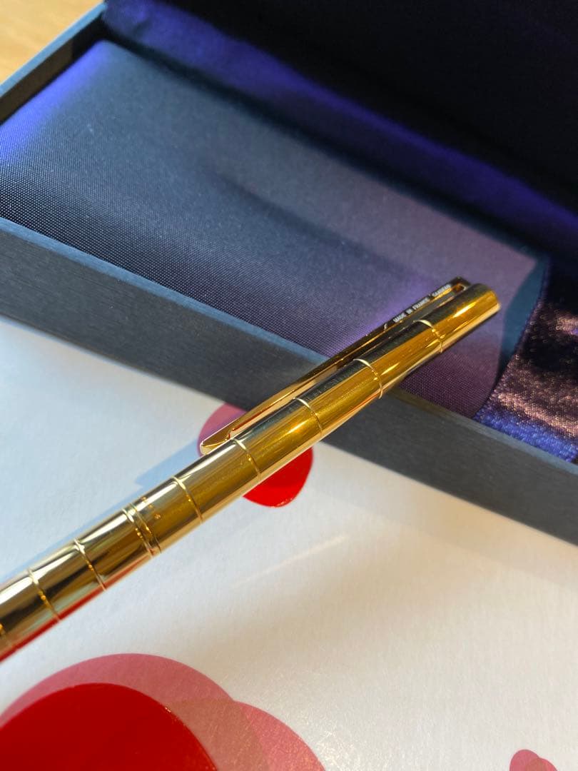 【新品】STデュポン ゴールドプレートボールペン フレンチレアコレクション