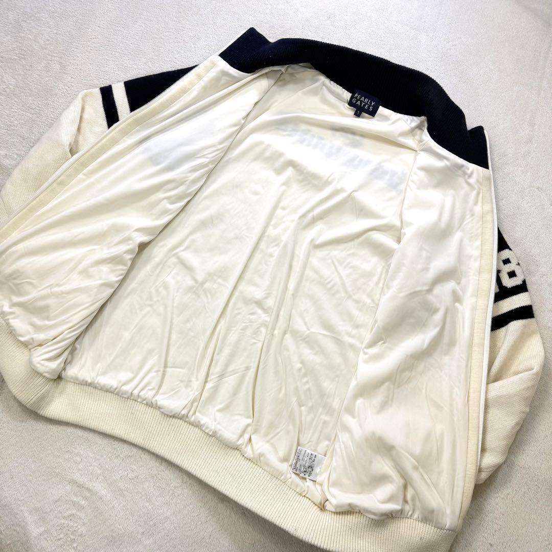 PEARLY GATES ウール混 裏地付き ニットジップジャケット M 日本製