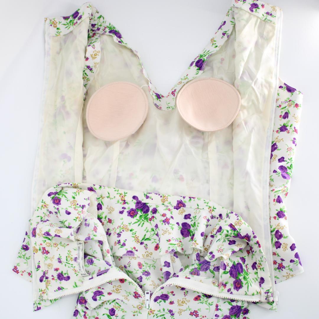 【美品 フラメンコ衣装】ホワイト＆花柄 Naomi Collection セット