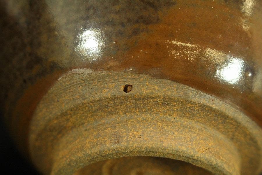 茶道具 膳所焼 茶碗 美品(ZE426)