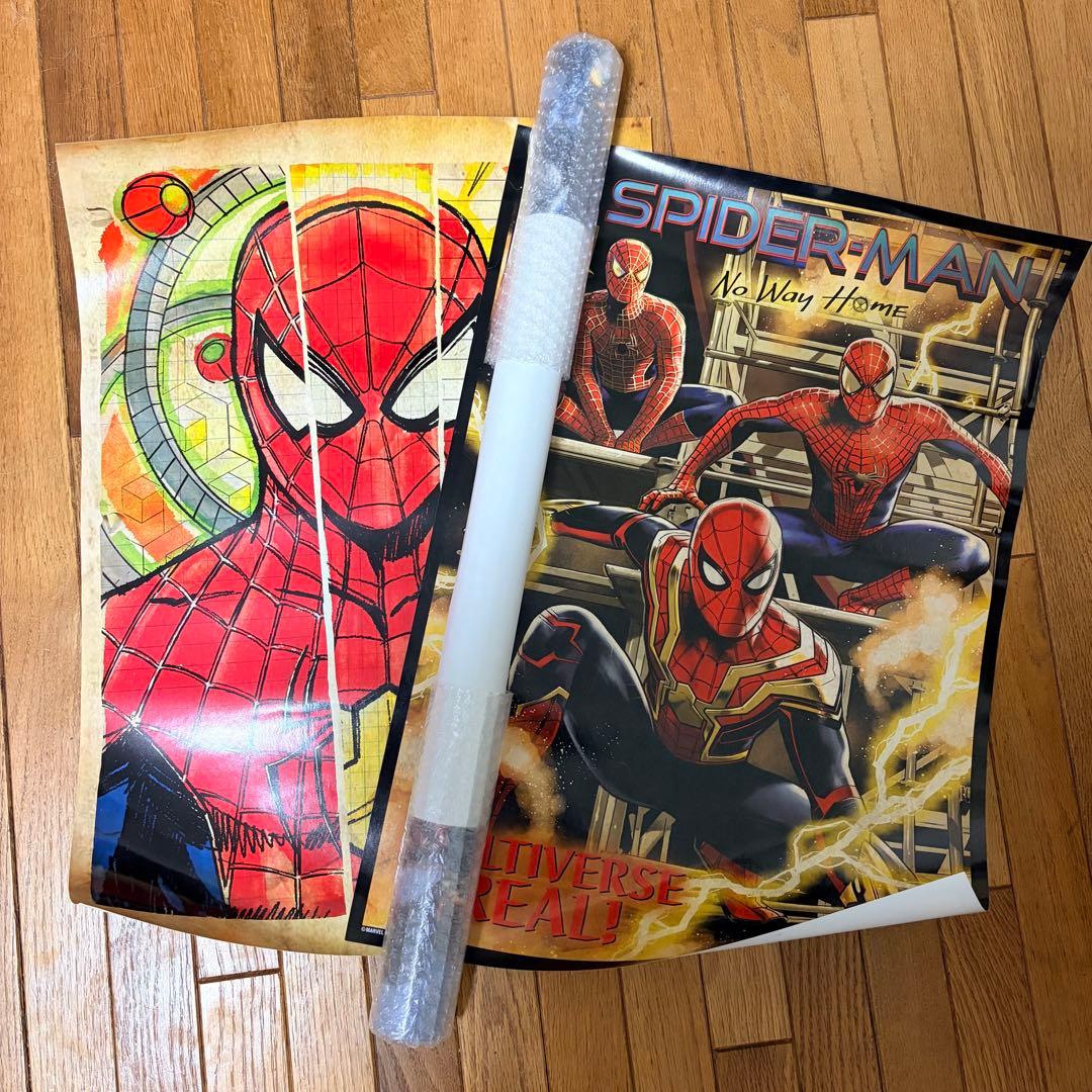 【非売品】スパイダーマンノーウェイホーム海外版/劇場用　両面ポスター