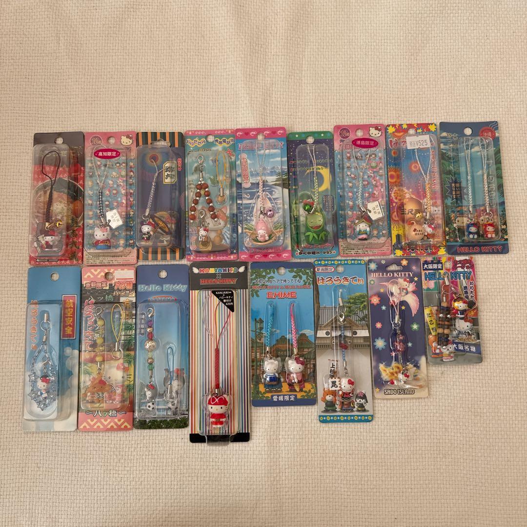 ハローキティ　ご当地キティ　ストラップ　598個おまとめ セット売り　根付け