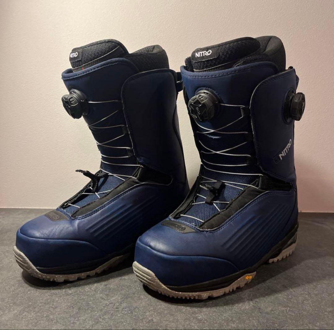 定価半額以下2回のみ使用 NITRO CHASE BOA 27.5cm ネイビー