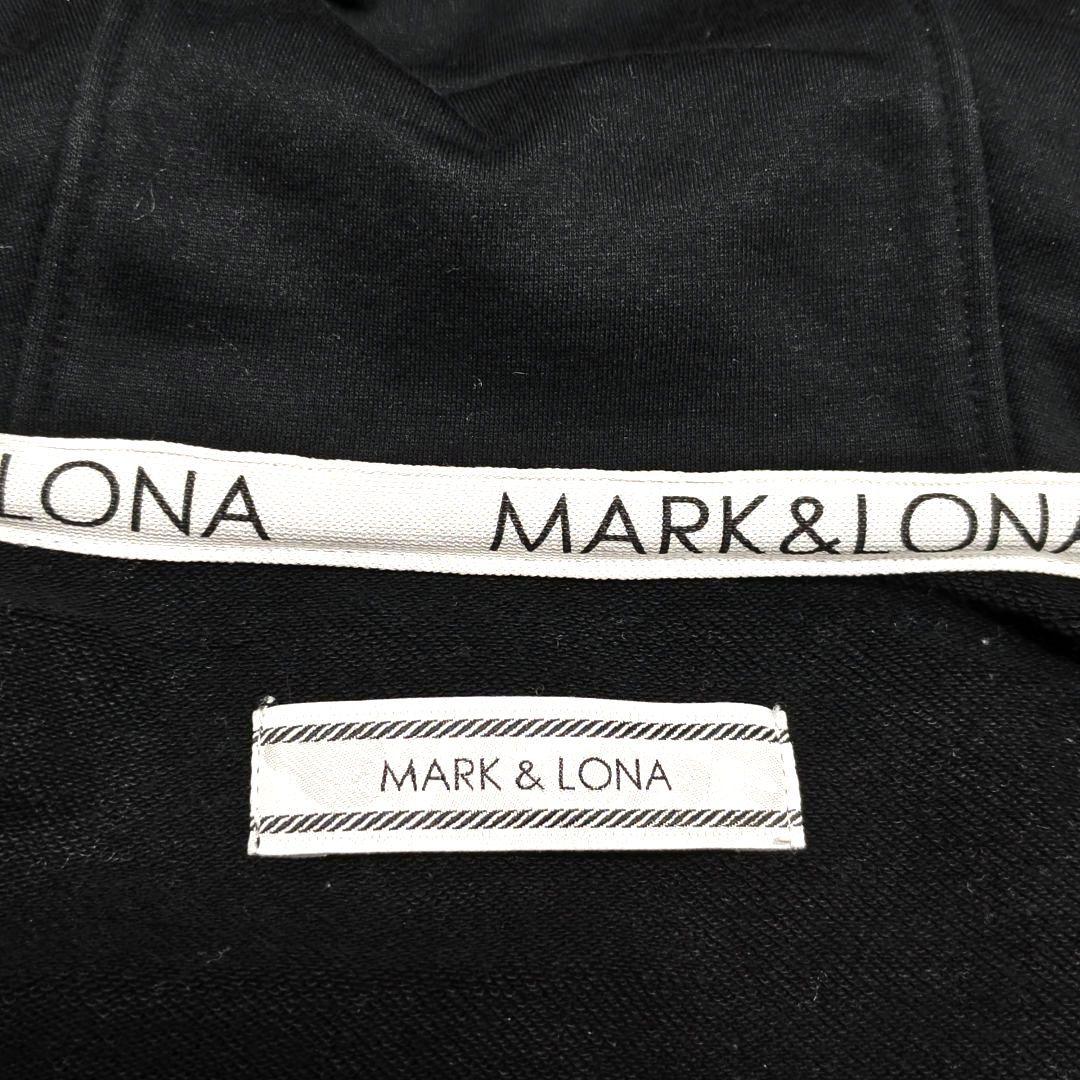 マークアンドロナ　パーカー　フード　フルジップ　スカル　ブラック　メンズ　50