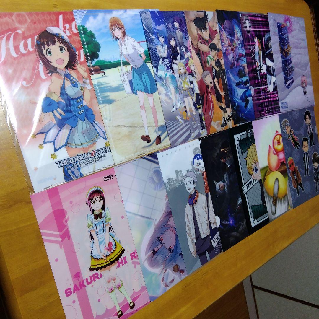 アニメ ノンジャンル美少女系など　Ａ−４クリアファイル まとめ売り大量２５０枚