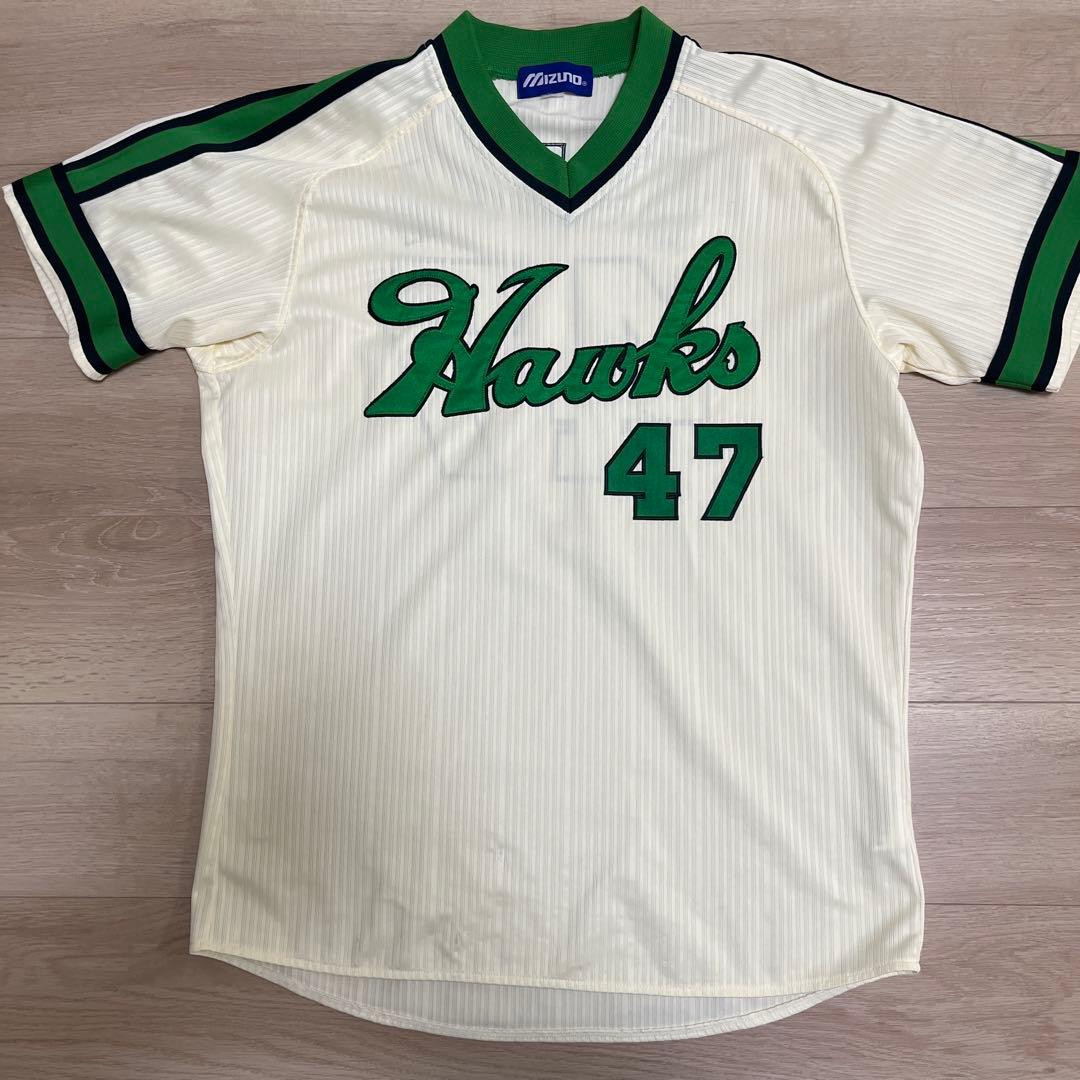 南海ホークス　刺繍ユニフォーム　工藤公康　ミズノ