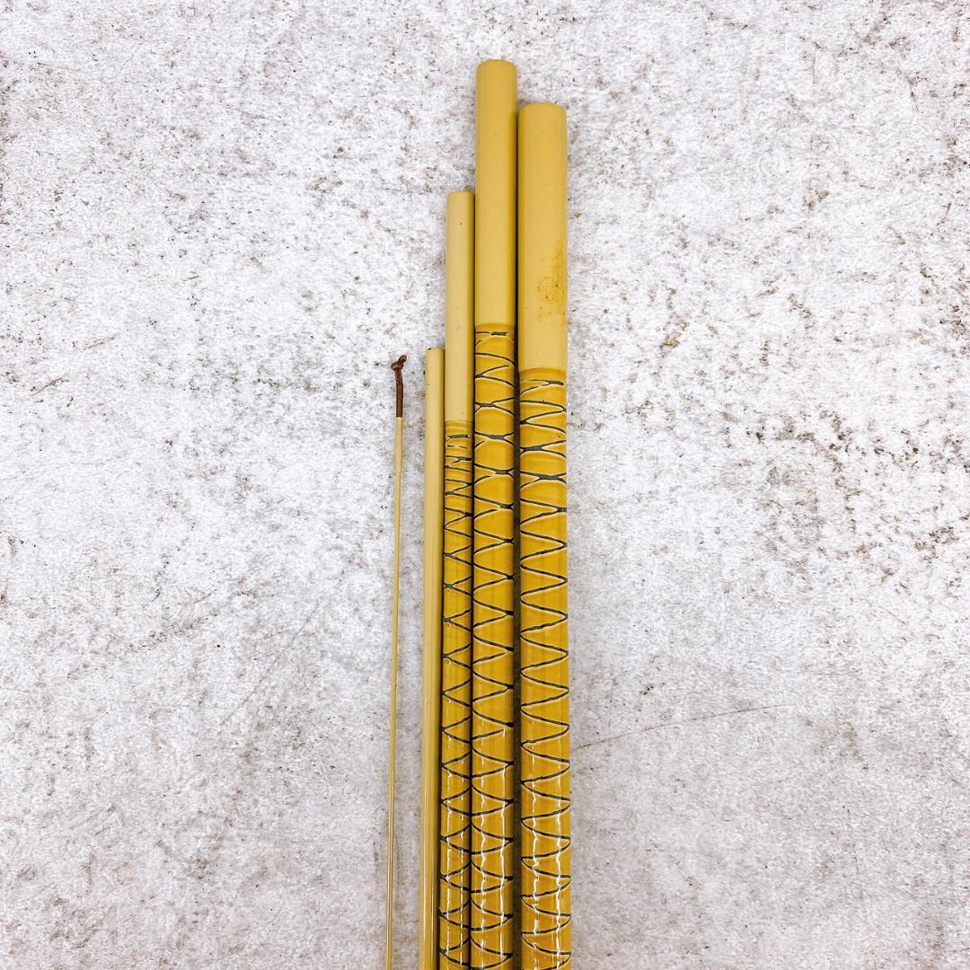 【朱紋峰 ぬけさく 16尺】和竿 ヘラブナ竿 約4.8m 竹竿 竿袋・口栓付き