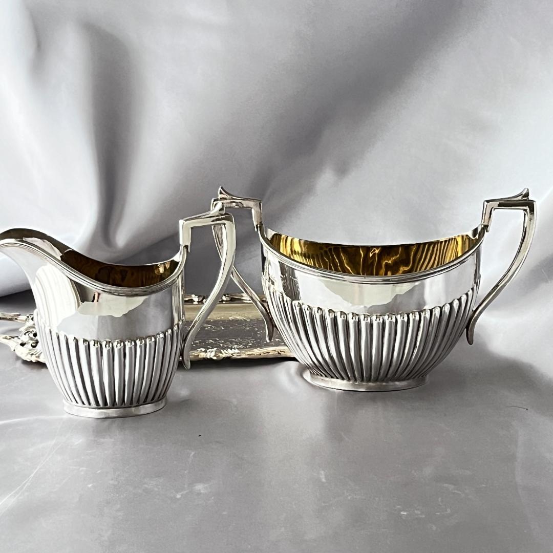 【英国】クイーンアンスタイル ミルクジャグ / シュガーボウル