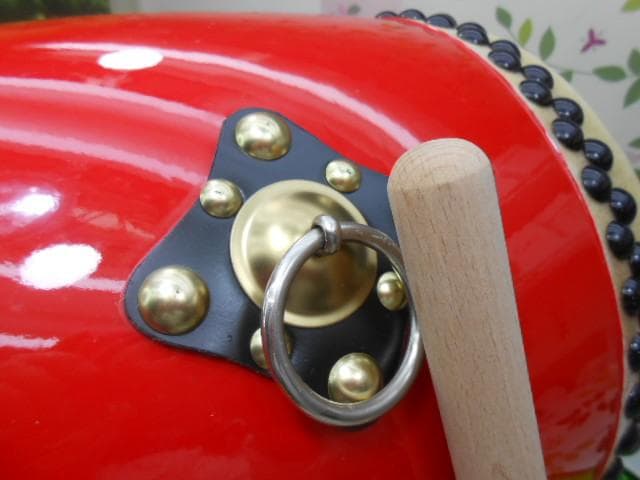 新品未使用(送料無料)26.800円　Rエイサー大太鼓30cm　撥２本付き