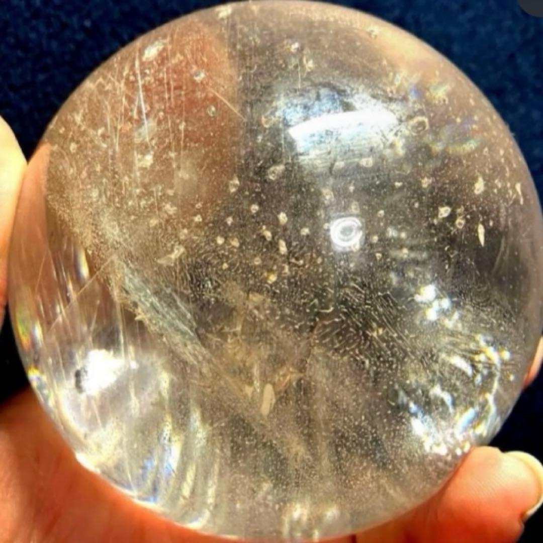 超特大　77mm ゴールドルチルクォーツ　金針水晶　パワーストーン